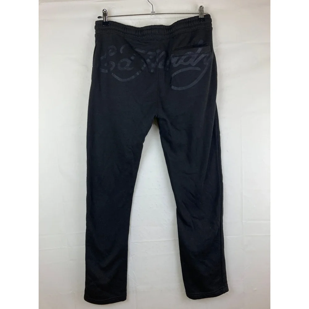 Ed Hardy Sweatpants Men L Black Panther Tattoo Graphic Joggers Grunge Streetwear